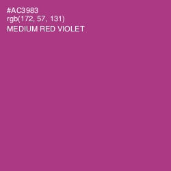 #AC3983 - Medium Red Violet Color Image